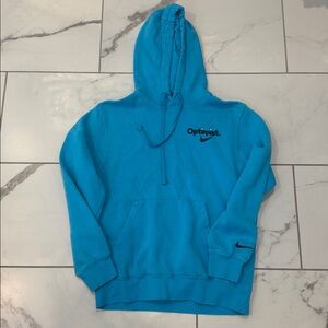 Nike Turquoise Hoodie with Optimist Design